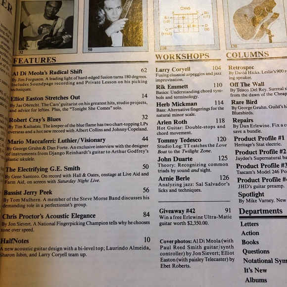 Vintage Guitar Player Magazines 1980s Clapton  Knopfler Springsteen no records - Picture 15 of 15